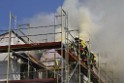 Dachstuhlbrand Koeln Poll Geislarerstr P227